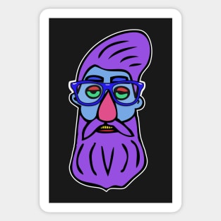 Hipster Head #6 Sticker